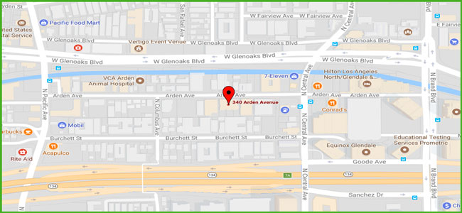 Glendale Main Office Location Map