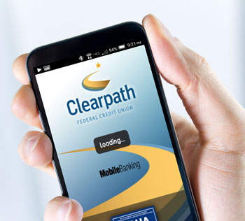 Clearpath Mobile App viewed through smartphone